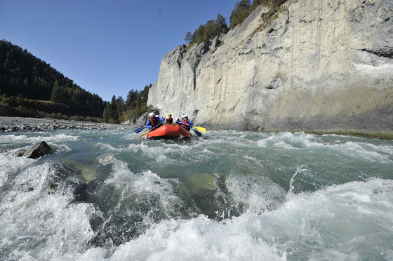 Rafting Vorderrhein - Tagestour in Graubünden 5 