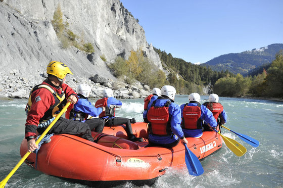 Rafting Vorderrhein - Tagestour in Graubünden 8 