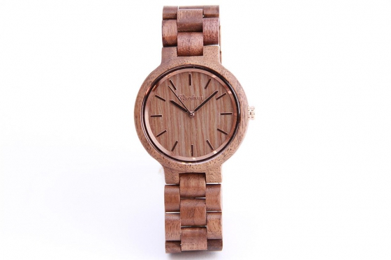 Montre en bois Bambuu - Walnut Elegance  