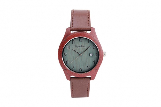 Montre en bois Bambuu - Natural Viola  