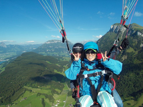 Gleitschirm Passagierflug - Panorama der Zentralschweiz  5 