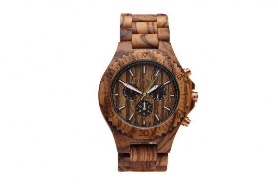 Montre en bois Bambuu - The Zebra Chrono  