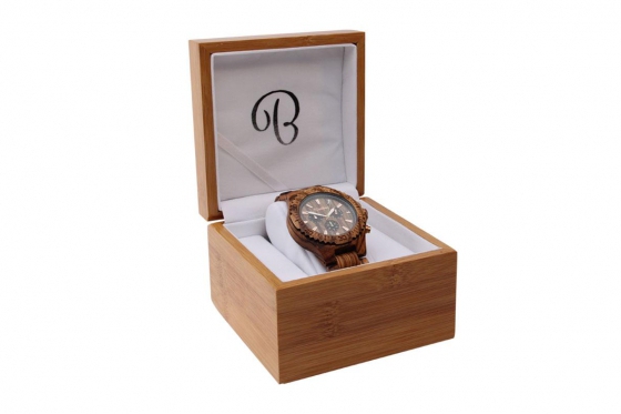 Montre en bois Bambuu - The Zebra Chrono 1 