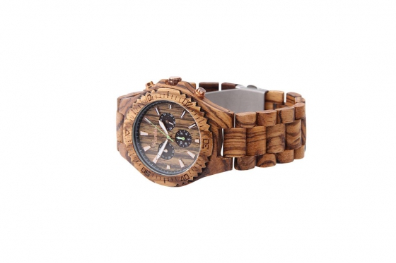 Montre en bois Bambuu - The Zebra Chrono 2 