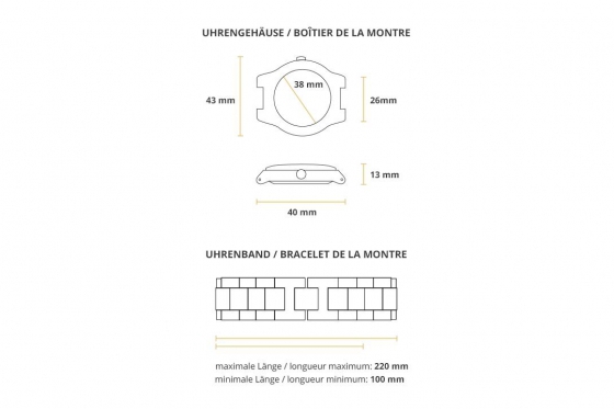 Montre en bois Bambuu - The Doppio 4 