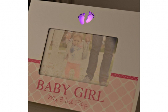 Cadre photo bébé LED - Baby Girl 2 