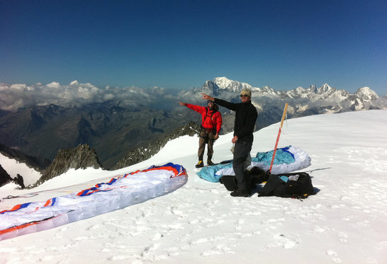Helikopter Rundflug - mit Gleitschirm Tandemflug 2 
