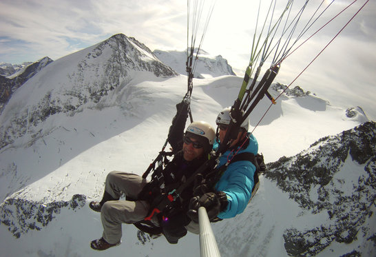 Helikopter Rundflug - mit Gleitschirm Tandemflug 4 