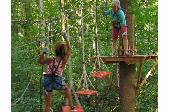 Seilpark Abenteuer in Zürich - Action zu zweit mit Helmkamera 15 