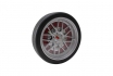 Horloge - dans un design de pneu rouge 1