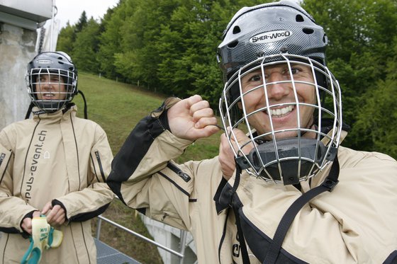 Airboarden für 2 - auf der Sprungschanze Einsiedeln 5 