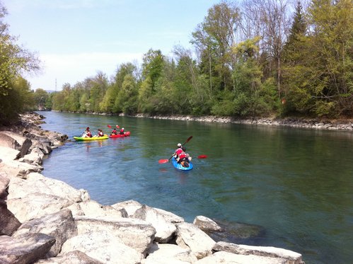 Kajak Tour für 5 Personen - entlang der Aareschlaufen 2 