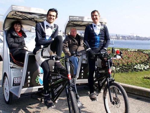 Rikscha Fahrt 60 Min. - Seebecken von Zürich 2 