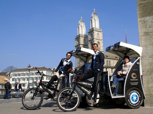 Rikscha Fahrt 60 Min. - Seebecken von Zürich 3 