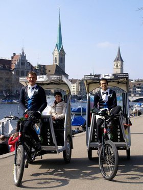 Rikscha Fahrt 60 Min. - Seebecken von Zürich 4 