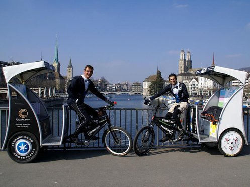 Rikscha Fahrt 60 Min. - Seebecken von Zürich 5 