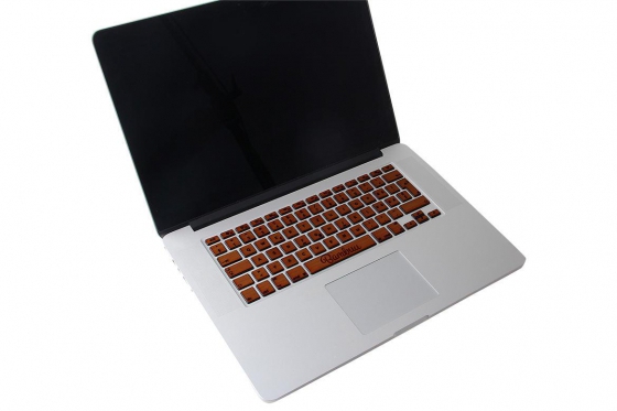 MacBook Tastatur Skin - Walnussholz  