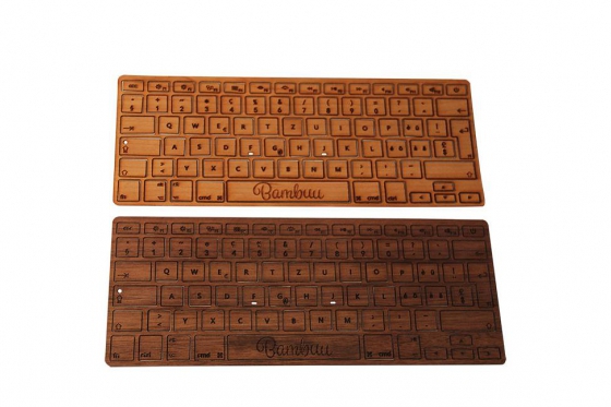 MacBook Tastatur Skin - Walnussholz 2 
