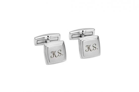 Boutons de manchette - avec gravure  