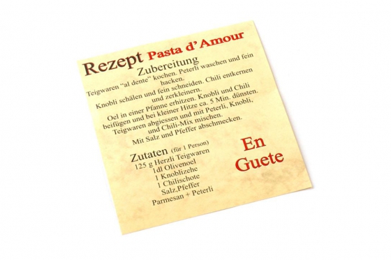 Pasta Herzbox - Pasta d'Amour 1 