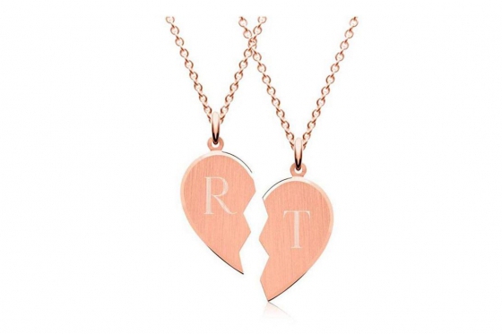 Collier pour couple argent 925 - personnalisable  