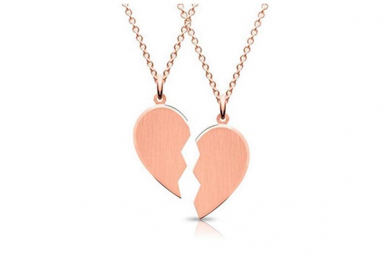 Collier pour couple argent 925 - personnalisable 1 