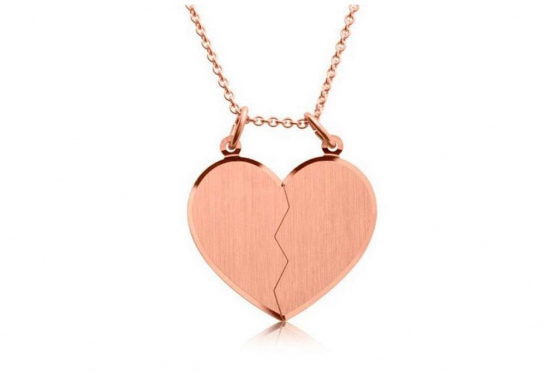 Collier pour couple argent 925 - personnalisable 2 