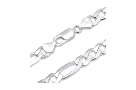 Chaîne figaro - Argent 925 2 