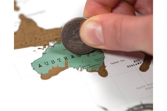 Weltkarte zum Rubbeln - Geschenk für Weltenbummler 3 