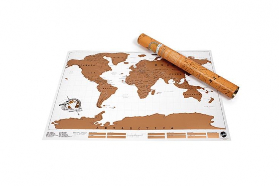 Weltkarte zum Rubbeln - Geschenk für Weltenbummler 5 