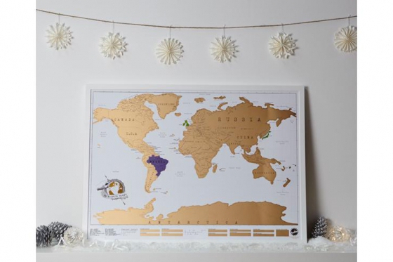 Weltkarte zum Rubbeln - Geschenk für Weltenbummler 7 