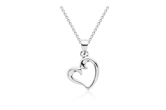 Chaîne pour enfant, pendentif coeur - Argent 925  