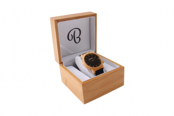Montre en bois Bambuu - The Maple Black 1 