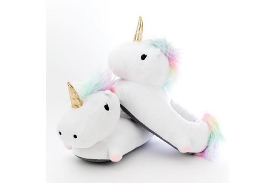 Pantoufles licorne - Avec lumières - en peluche 4 [article_picture_small]