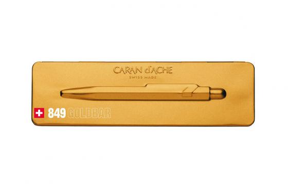 Stylo bille Caran d'Ache avec étui - avec gravure - 849Goldbar  4 