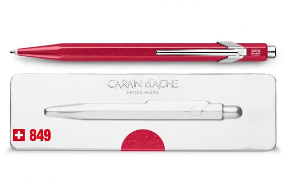 Caran d'Ache Kugelschreiber - mit Gravur - POPLINE metallic red 1 