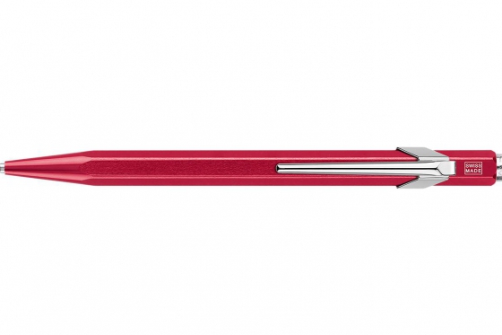 Caran d'Ache Kugelschreiber - mit Gravur - POPLINE metallic red 2 