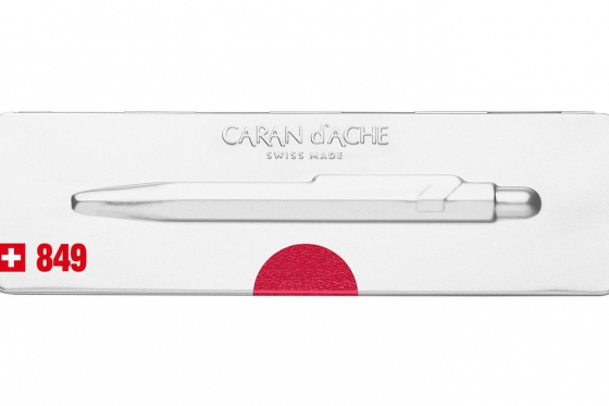Caran d'Ache Kugelschreiber - mit Gravur - POPLINE metallic red 3 