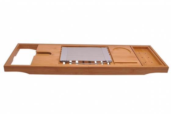 Plateau de baignoire - en bambou 4 