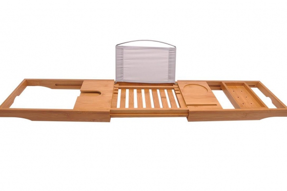 Plateau de baignoire - en bambou 5 