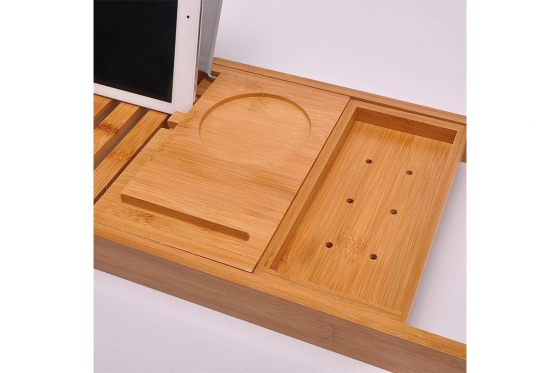 Plateau de baignoire - en bambou 6 