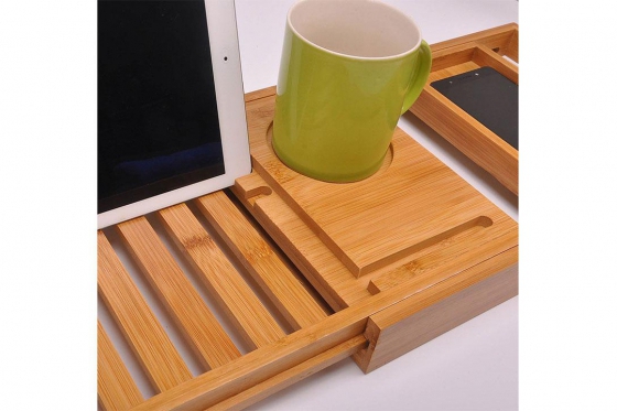 Plateau de baignoire - en bambou 7 