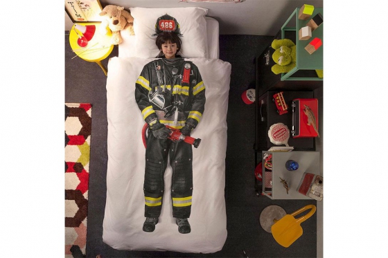 Bettwäsche Feuerwehrmann - 160/210 cm  