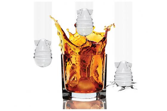 Bomben Eiswürfel Formen - für 6 Eiswürfel  