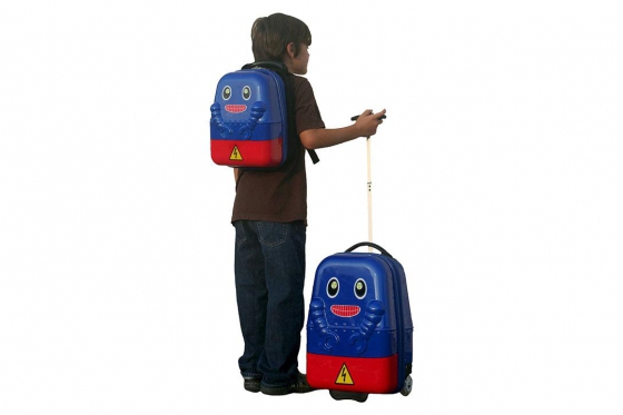 Kindertrolley & Rucksack - Roboter 3 