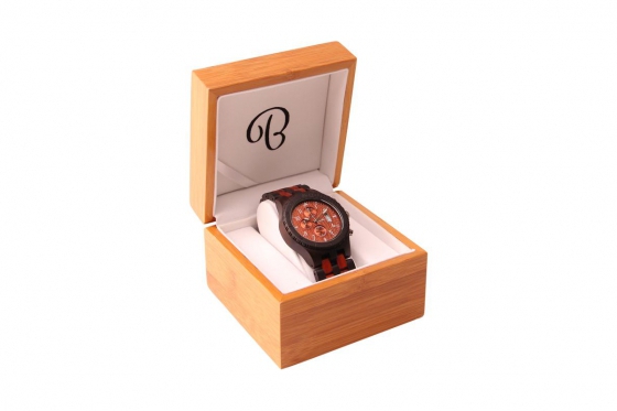 Bambuu Holzuhr - The Rad Chrono Red 2 