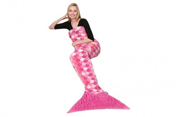 Kuscheldecke Meerjungfrau - Mermaid Pink 1 