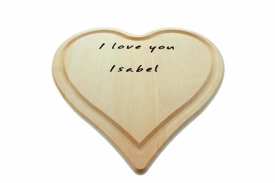 Herzbrettchen - mit Gravur 3 