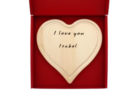 Herzbrettchen - mit Gravur 4 