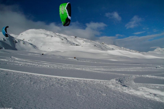 Snowkite cours de base - Simplon 2 